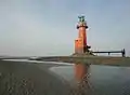 Lighthouse at low tide