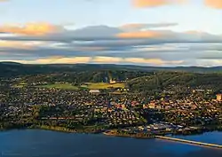 View of the town of Lillehammer