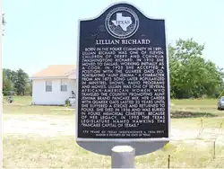 Historical marker dedicated to Lillian Richard, Aunt Jemima portrayer