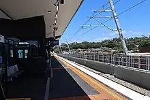 Southbound view from Platform 2, November 2021