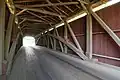 Inside view of the Burr arch truss design