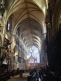 Rayonnant – angel's choir of Lincoln Cathedral (14th century)