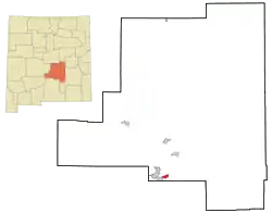 Location of Ruidoso Downs, New Mexico