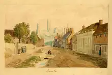 Lincoln High Street c.1820 by Ambrose Poynter