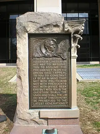 Lincoln Plaque (1907), Indianapolis, Indiana.