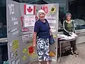 Linda MacDonald and Jeanne Sarson's display on Non-State Actor Violence at 2008 Peace Day