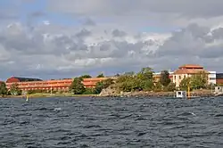 Seen from the sea to the south