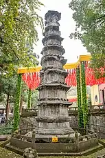 The eastern sutra pillar