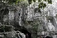 Statues in the grottoes