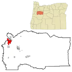 Location in Oregon