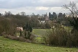 View of the church from Greensand Way