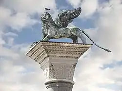 The Lion of Venice in Piazzetta