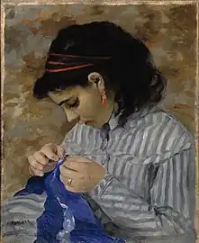 Lise Sewing, 1866, Dallas Museum of Art