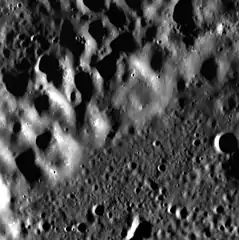 Northwest rim of Liszt crater.  The image is about 14.3 km wide.