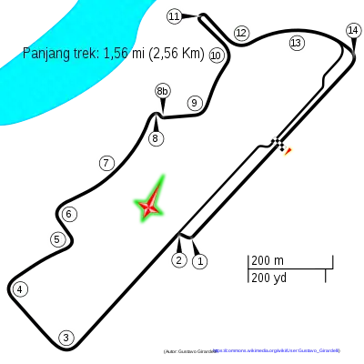 Layout of the Putrajaya Street Circuit