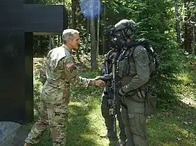 Lithuanian SOF troops meet with the US SOF