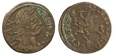 Minted in 1665