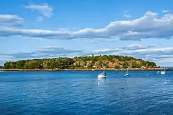 Littlejohn Island viewed from Cousins Island