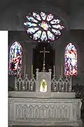 The front of the altar (monument historique).