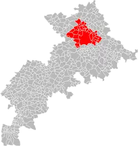 Location within the Haute-Garonne department