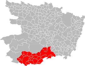 Location within the Maine-et-Loire department