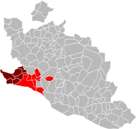 Location within the Vaucluse department