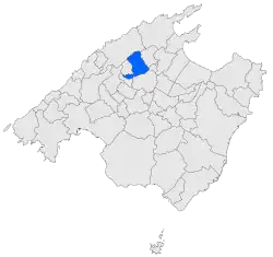 Location within Mallorca