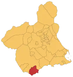 Location of Águilas