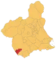 Location in Murcia