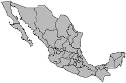 Location of Salvatierra in Mexico