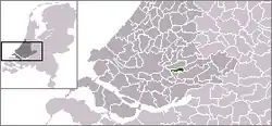 Location of Nieuw-Lekkerland