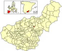 Location of Benalúa