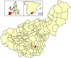 Location of Busquístar