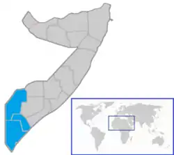 Location of Azania