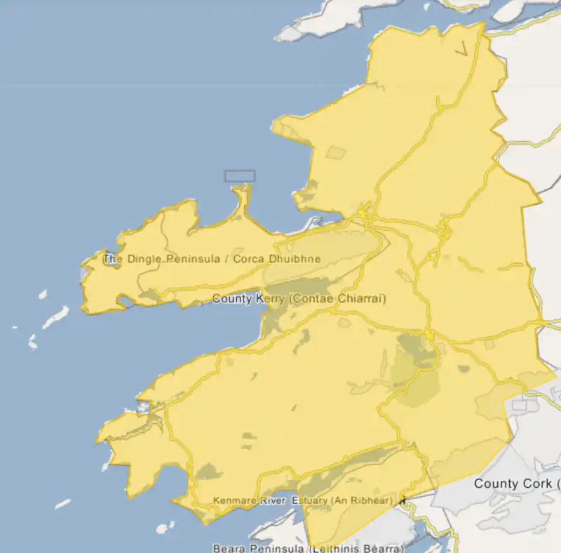 Siege of Smerwick is located in County Kerry