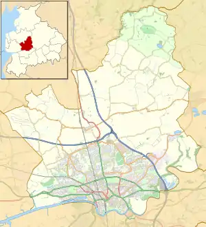 Ingol is located in the City of Preston district