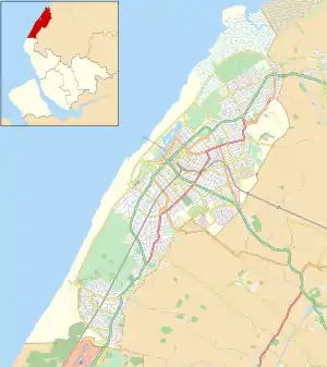 Crossens is located in Southport