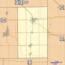 Peterson is located in Adams County, Indiana