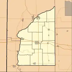 Cates is located in Fountain County, Indiana