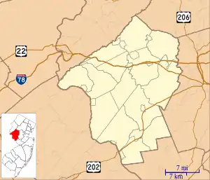 Lower Valley is located in Hunterdon County, New Jersey