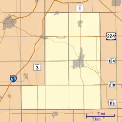 Tocsin is located in Wells County, Indiana