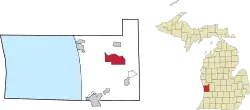 Location within Ottawa County