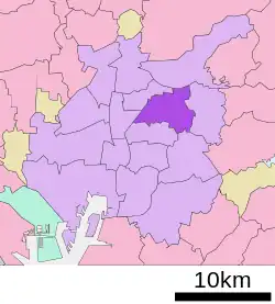 Location of Chikusa-ku in Nagoya