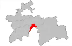 Location of Darvoz District in Tajikistan
