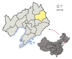 Location of Fushun