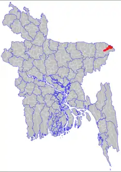 Location of Kanaighat