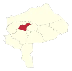 Location of Ashkezar County in Yazd province