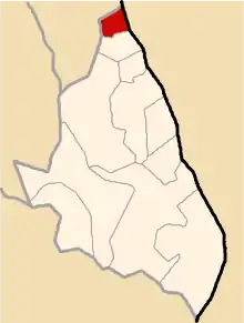 Location of Belen in the Sucre province