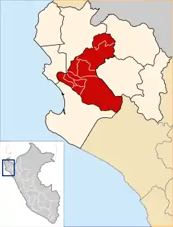 Map of the Piura Province