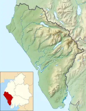 Middle Fell is located in the former Borough of Copeland